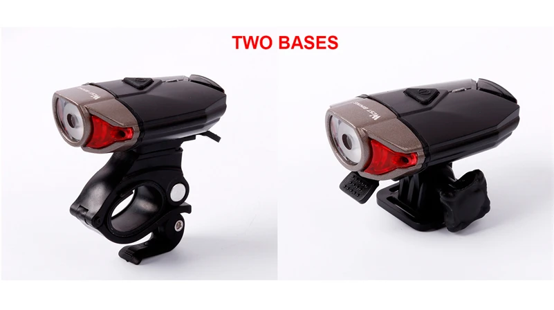 Discount WEST BIKING Cycle USB Rechargeable Front Bicycle Helmet Light Bike LED Handlebar Lamps Bicycle Helmet Safety Flashlight Torch 5