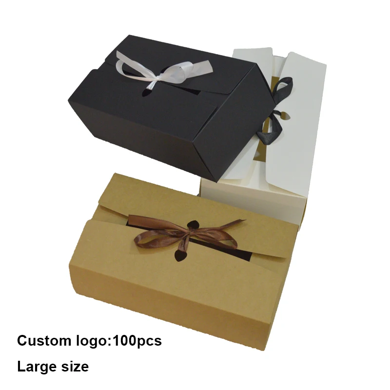 

10 pcs Paper Boxes For Packaging Large Gift Box With Ribbon Big Custom Box Gift Custom Packaging Boxes For Gifts Dropshipping