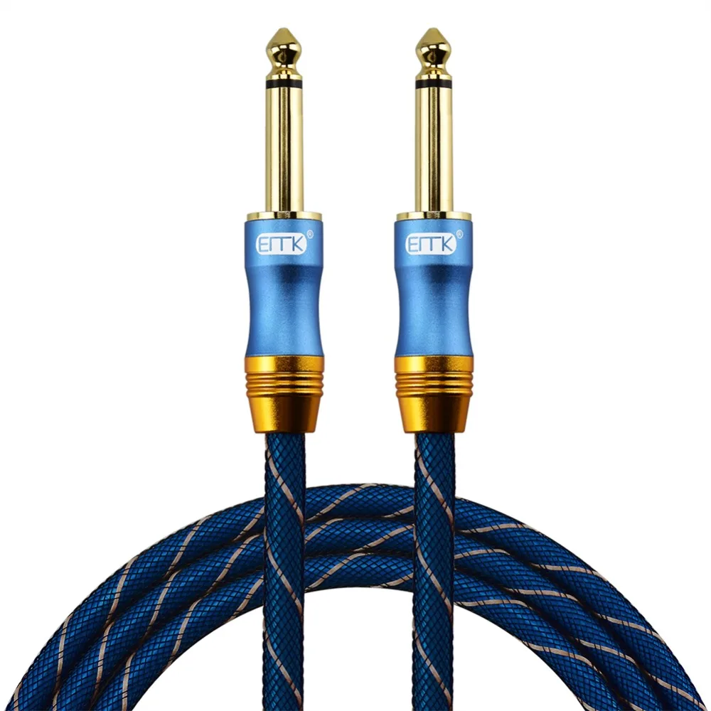 EMK 6 5 Jack аудио кабель моно 3 Aux в нейлоновой оплетке 35 Папа папа 1 м 10 для усилителя