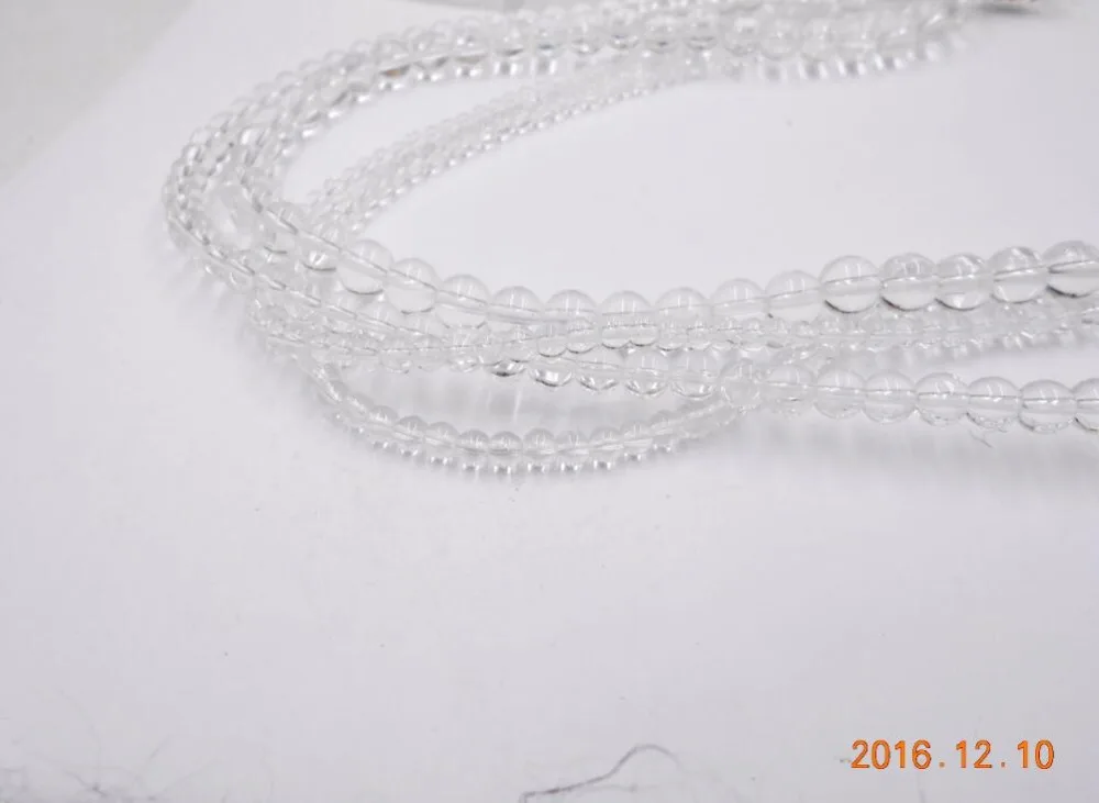 

Free Shipping Natural Stone Smooth Clear Quartz Loose Beads 4 6 8 10 12 MM Pick Size For Jewelry Making