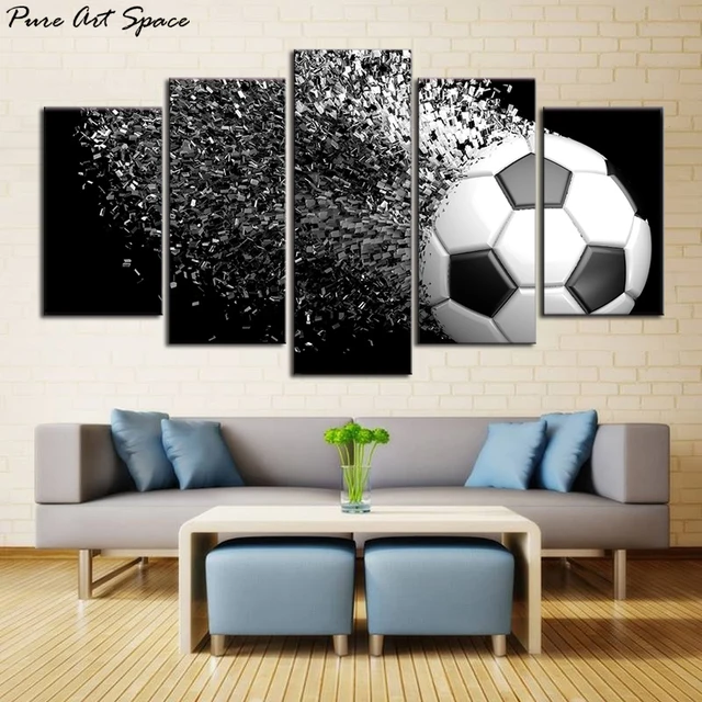 Waterproof Canvas Painting Wall Art Soccer Football Sports Themed Waterproof Canvas Painting Wall Art Soccer Football Sports Themed For Boys Room Pictures Decor Gift
