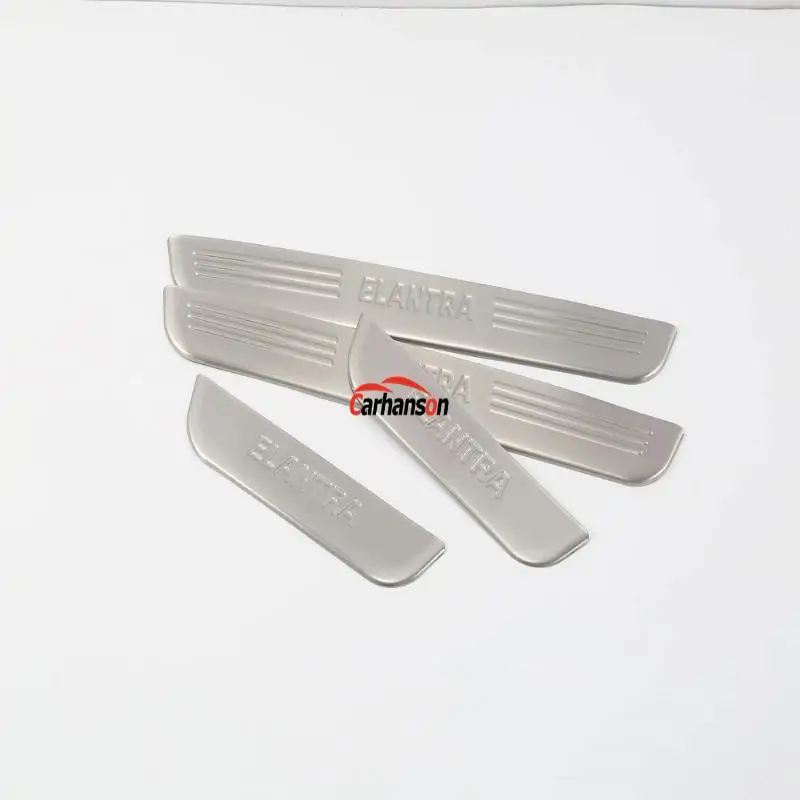 

for car styling hyundai elantra accessories 2017 2018 stainless steel door sill trim cover protector scuff plate car sticker