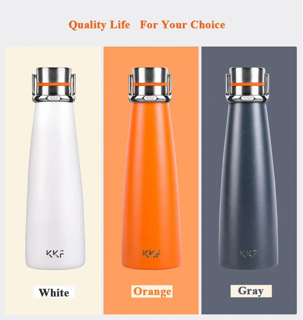 Xiaomi KKF Smart Vacuum Bottle 24h Insulation Stainless Steel Vacuum Flasks 475ml Thermos Cup Travel Mug Thermo Bottle Thermocup (10)