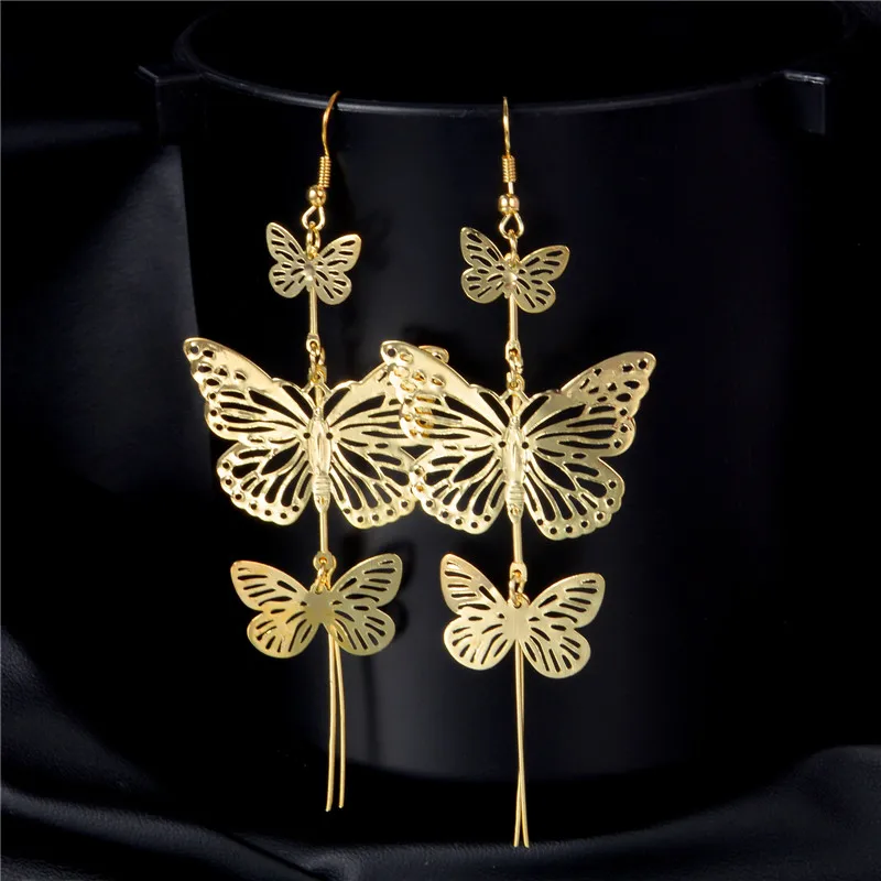 

H:HYDE 3Colors Women Fashion Long earrings Tassel indian jewelry boucles oreilles femmes ethniques Brincos Pendientes