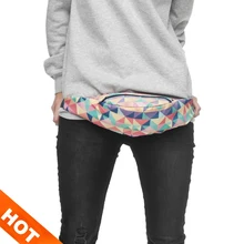 Ventes chaudes triangles 3d impression de mode taille sac femmes fanny packs ceinture bum sac taille packs homme Bandoulière sac bolsa feminina