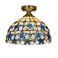 Mittelmeer lampe shell decke lichter Lila muster kunst dekoration nacht licht Korridor decke lampe lichter-in Deckenleuchten aus Licht & Beleuchtung bei
