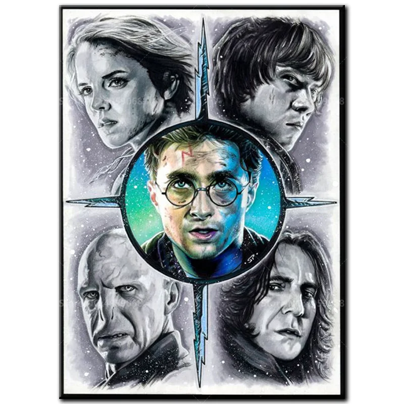

Full drill square diamond painting 5D DIY diamond embroidery Harry Potter Cross Stitch Full Round Mosaic Decoration Gift A1105