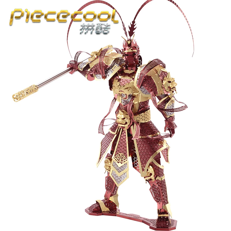 Piececool 3D Metal Puzzle Figure Toy The monkey king soldier model Puzzle 3D Models Gift Jigsaw Toys For Children adult kids