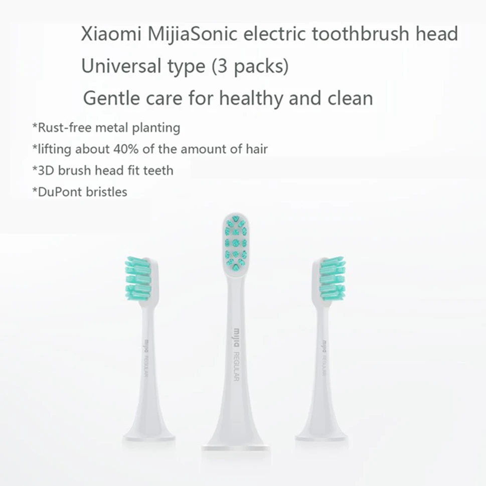 Original Xiaomi Mini Electric Toothbrush Replacement Heads Sonicare Brush Heads- 3 Pack