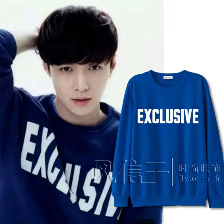 EXO Zhang Yixing album concert peripheral assistance одежда для мужчин и женщин lovers осенне зимняя