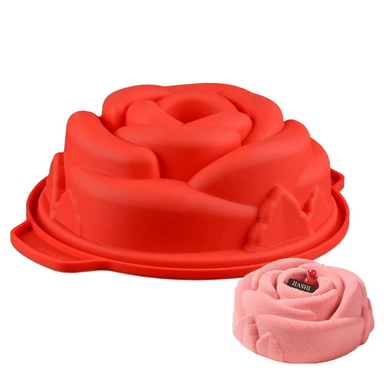 

3D Silicone Rose Flower Cake Pan For Mousse Dessert Bread Bakeware Baking Cream Pastries Brownies Mould Kitchen Tool Accessories