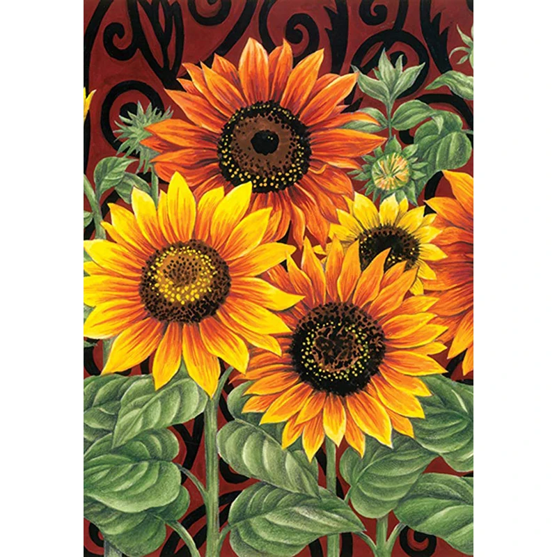 

Beautiful Colorful Garden Home Happy Party Sunflower Decorative Flag 12.5*18 inch 28*40 inch