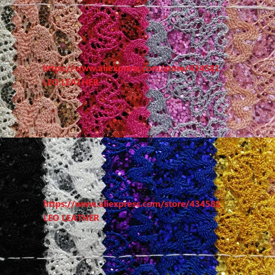 

Lace Glitter Leather Glitter PU Leather Fabric Sewing Fabric Fabric for DIY Fabirc P1005
