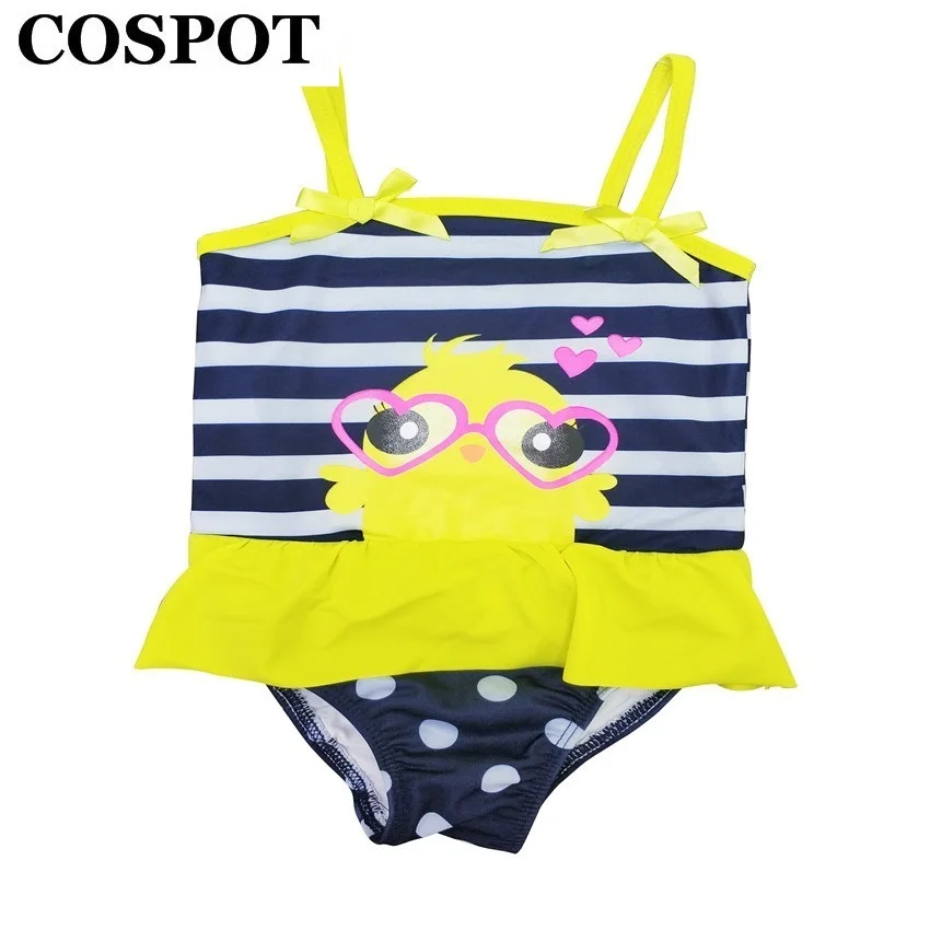 COSPOT 2019 New Baby Girl Summer Swimsuit Girls Striped Swimwear Bebes