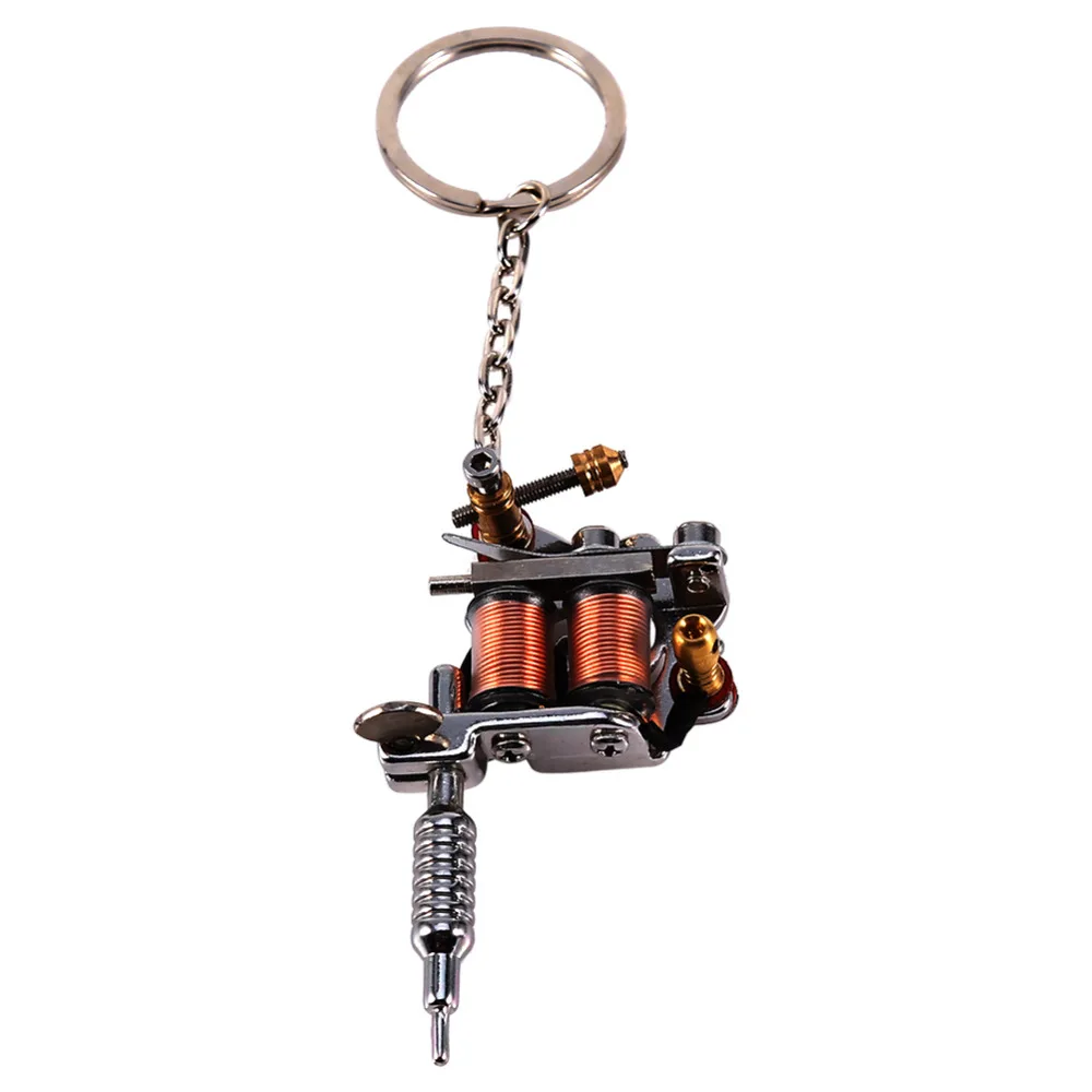 Fashion Mini Tattoo Pendant Machine Tattoo Supply Charm Key Chain As Pendant Ornament Key Ring Jewerly Gifts