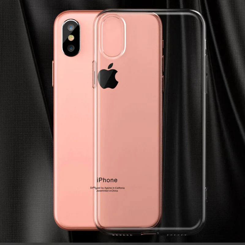 

Transparent Silicon Soft TPU Phone Case For iphone 7 8 6 6s Plus 7Plus 8Plus X XS MAX XR Clear Case For iPhone Anti-Knock P006