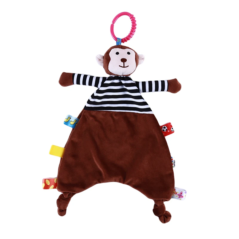 brown monkey Милая Детская кроватка коляска игрушка слон Moneky мягкий плюшевый Младенческая кукла Мобильная кровать детская коляска животное подвесное кольцо - Цвет: brown monkey