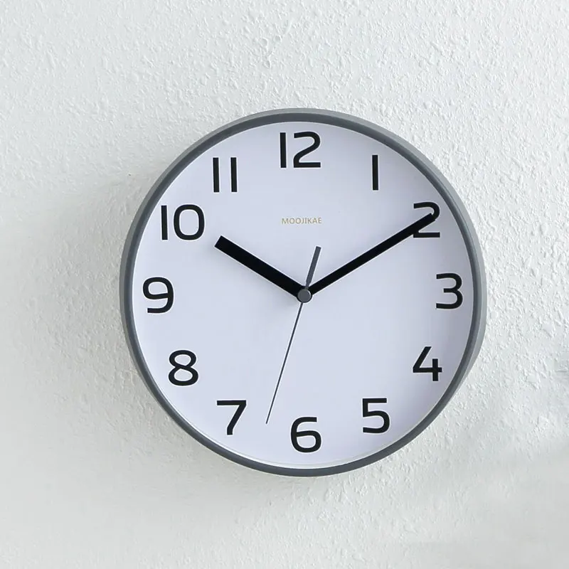 8 дюймов немой настольные часы круглые настольные часы настенные часы с кронштейном для гостиной спальни