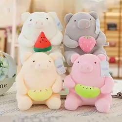 Новый милый поросенок Kawaii животных Куклы Мягкие плюшевые игрушки сопровождающие Baby Sleep подарок на день рождения для девочки украшения, 22 см