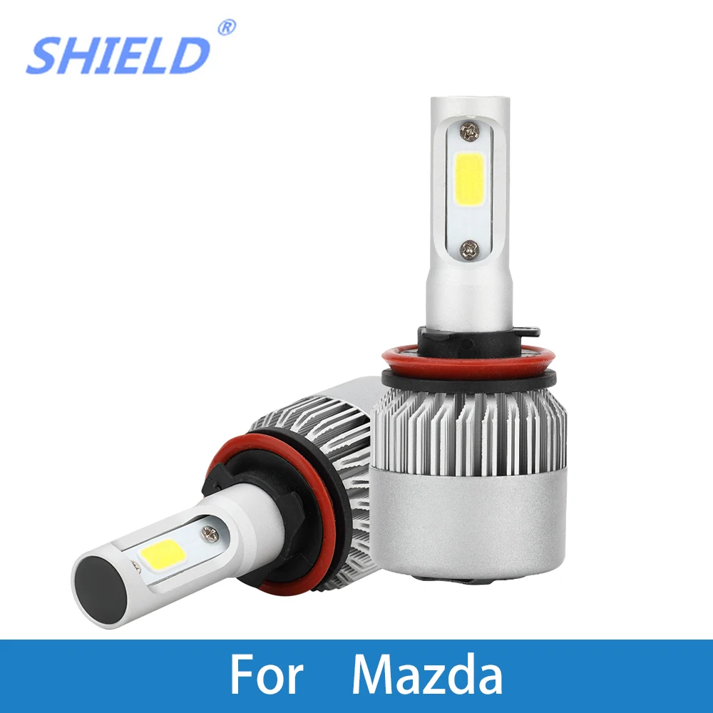 Светодиодные Автомобильные фары 12 В LED H4 H7 H11 Авто лампочки для Mazda B2300/B2600/Bongo