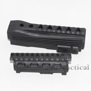 

AK-47 Strikeforce Polymer Handguards(Upper and lower)with 20mm Picatinny Rails & inserts Free Shipping Tactical Hunting Airsoft