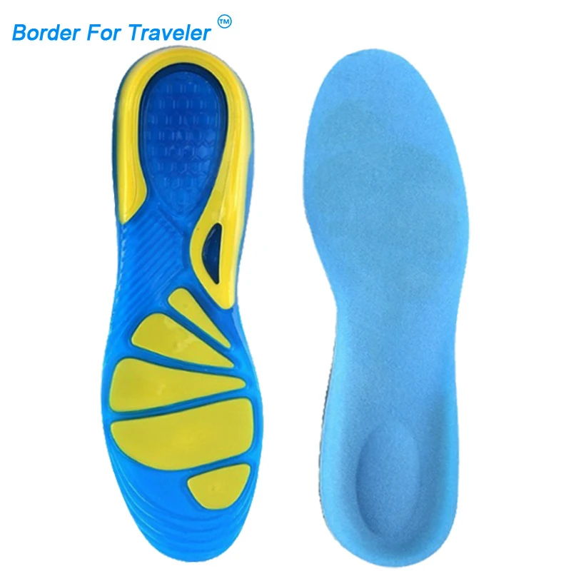 Soft silicone gel insoles for shoes heel cushion foot plantar fasciitis