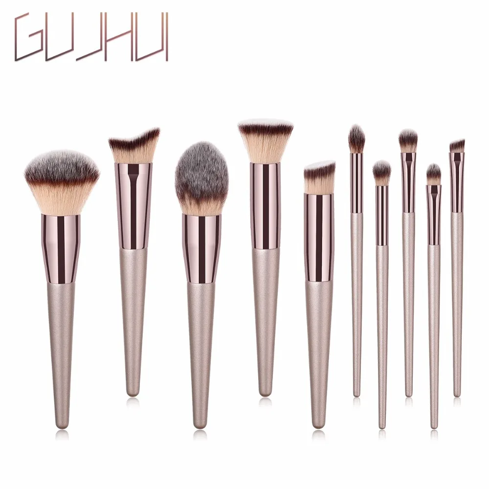 

GUJHUI 10 PCS Eyebrow Brush Beauty Tools Makeup Brush High-end New Makeup Tools
