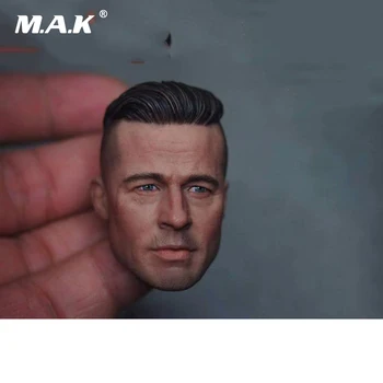 

Brad Pitt 1/6 Scale Male Head Sculpts Model Toys Man Head Carving For 12" Action Figure Body Accessory