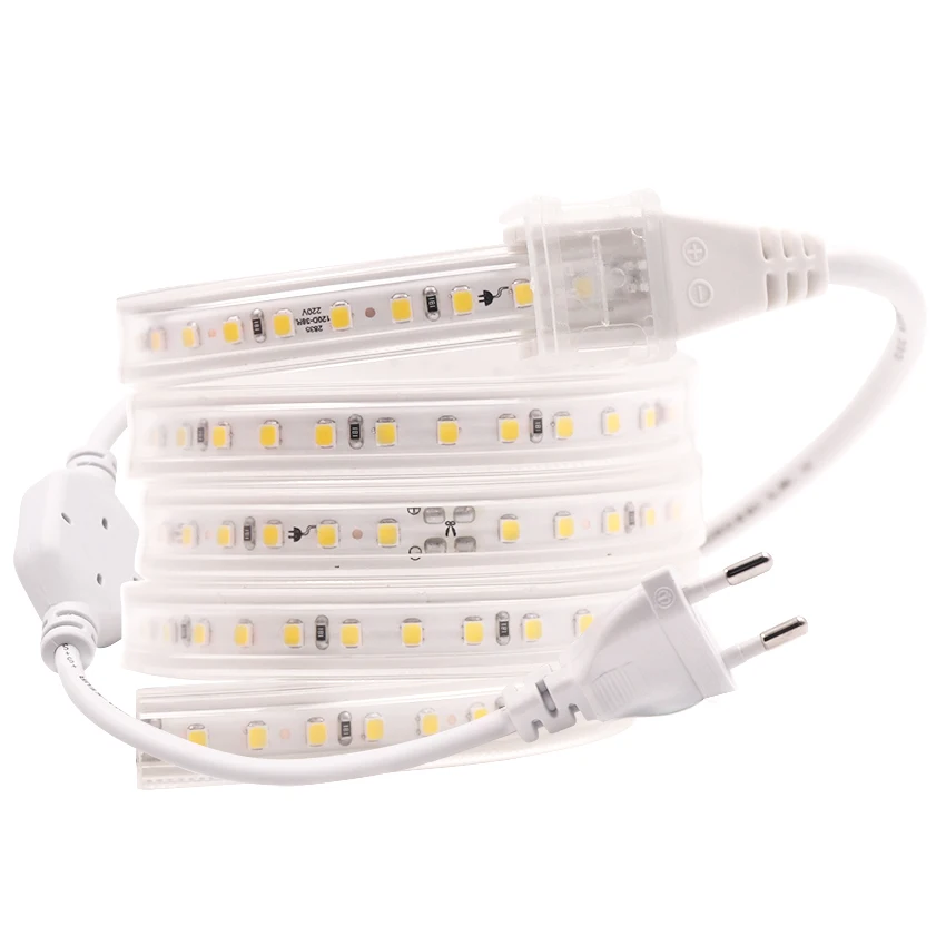 Новая режущая Светодиодная лента 20 см 220 В 2835 SMD нейтральный белый 120