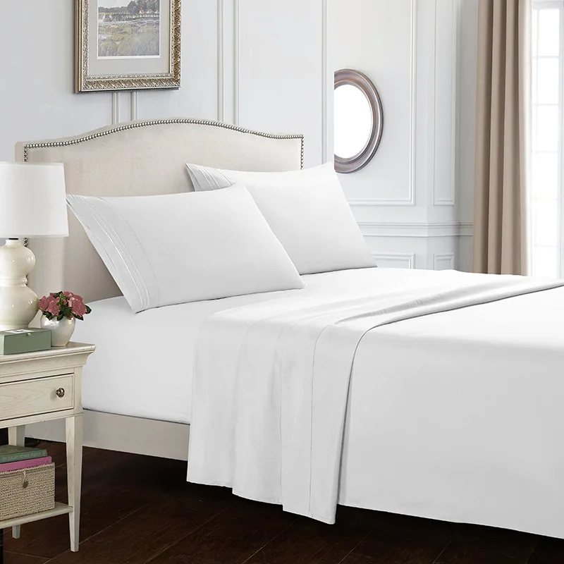 

12Pure colors full size bed set Sheet Full Size Pillowcase&Duvet Cover Sets 3&4 pcs bedding set luxury