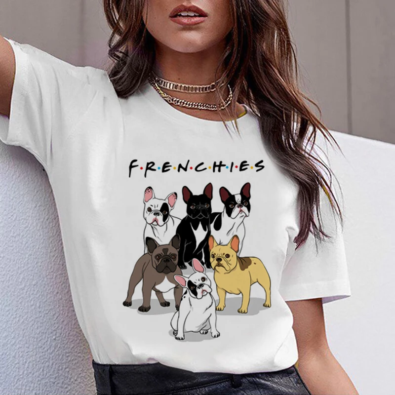 

Harajuku Bulldog German Shepherd Short sleeve funny funny cute balloon T-shirt men and women casual breathable t-shirt