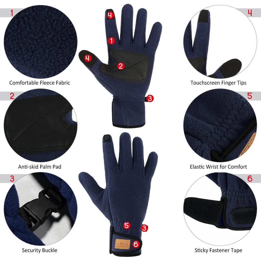 Новинка, флисовые перчатки, шерстяные перчатки с сенсорным экраном, зимние перчатки из овчины, теплые мужские/женские теплые флисовые перчатки для спорта на открытом воздухе