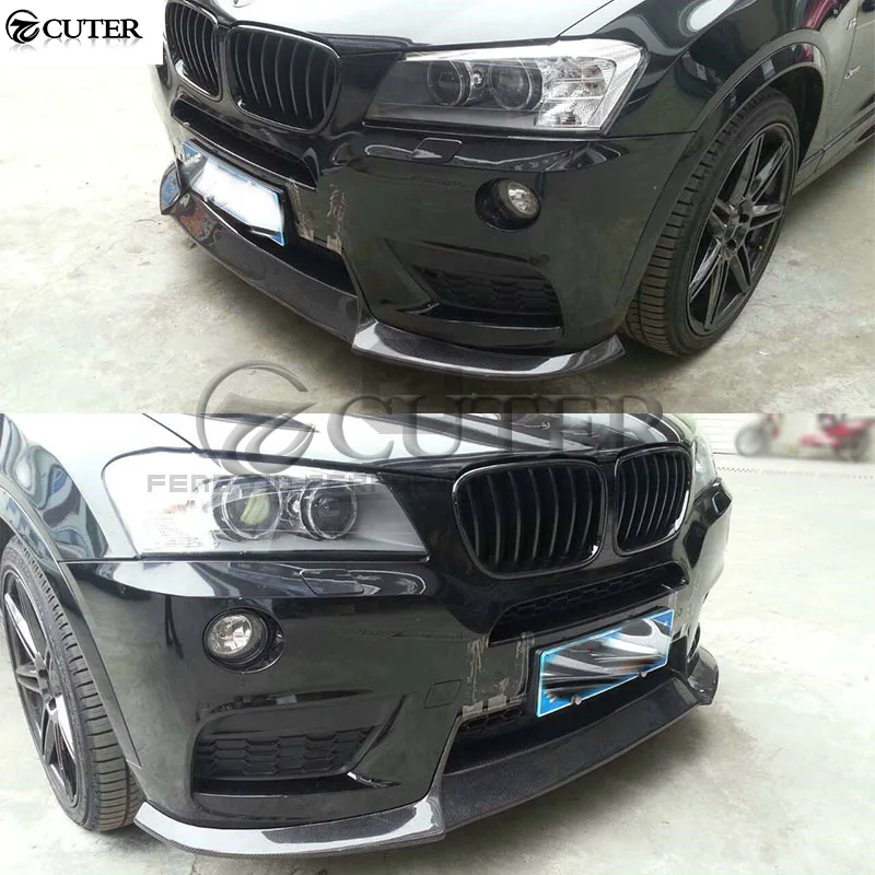 Передний бампер F25 X3 MT из углеродного волокна задний спойлер для BMW 13 16