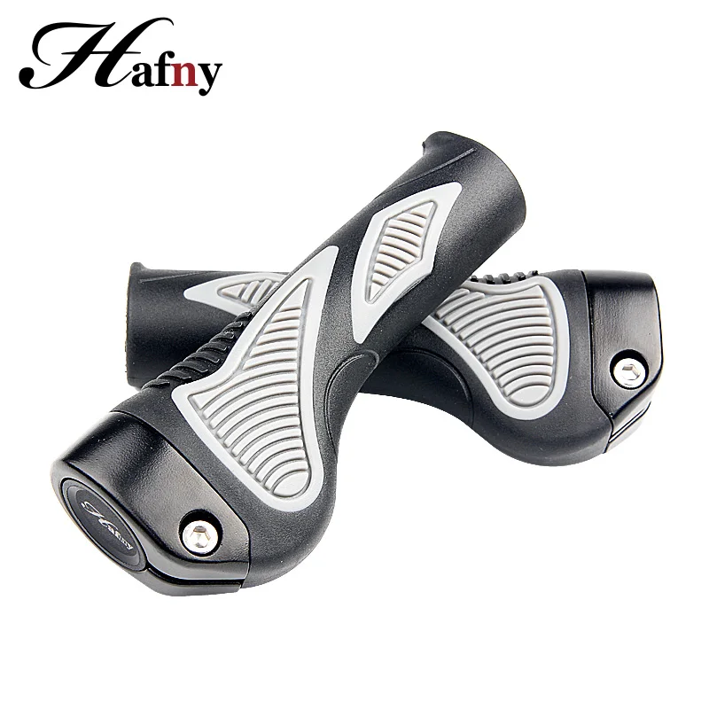 Hafny Taiwan Brand Bicycle Handlebar Grips Bar Ends Caps BMX MTB Road Bike Grips Cycling Handle Aluminum Rubber Bicycle Grips