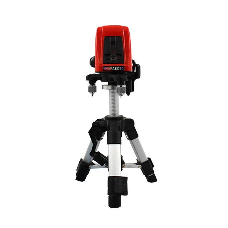 

360 degree self-leveling Portable mini Cross Red Laser Levels Meter 2 line 1 point 635nm whith AT280 Tripod Automa