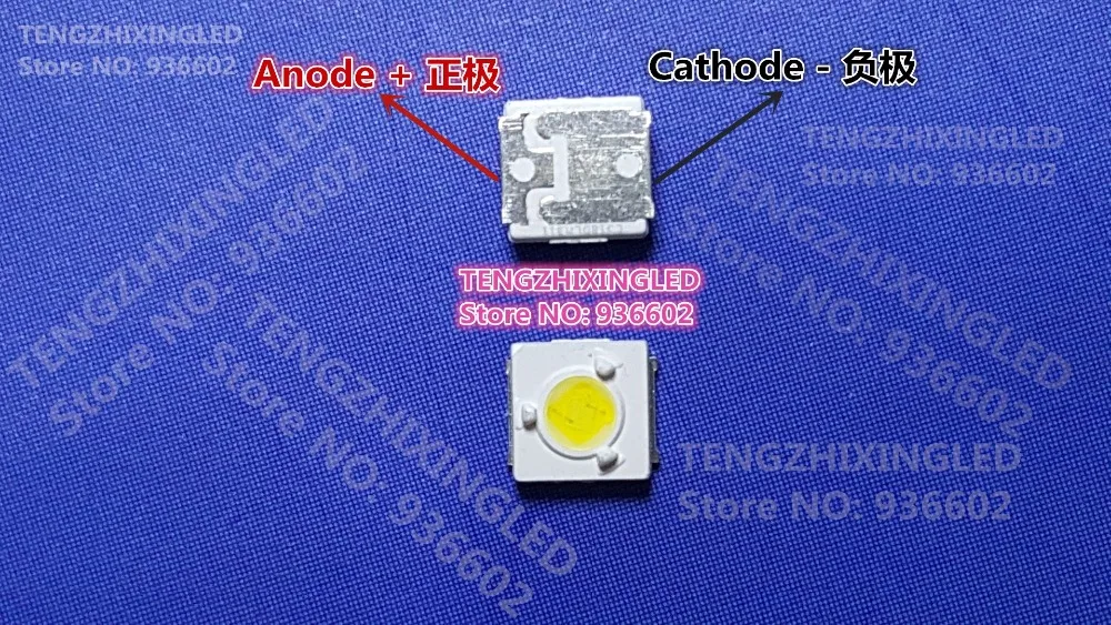 Для SAMSUNG светодиодный ЖК-дисплей подсветка ТВ Приложение светодиодный подсветка ТВ 1 Вт 3 в 3535 3537 холодный белый Люмен A127CECEBUP8