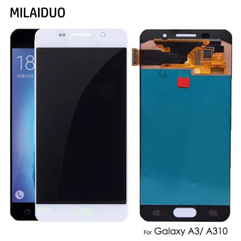 

AMOLED/TFT For Samsung Galaxy A3 2016 A310 A310F SM-A310F LCD Display OLED Touch Screen Digitizer Assembly Adjust Bright