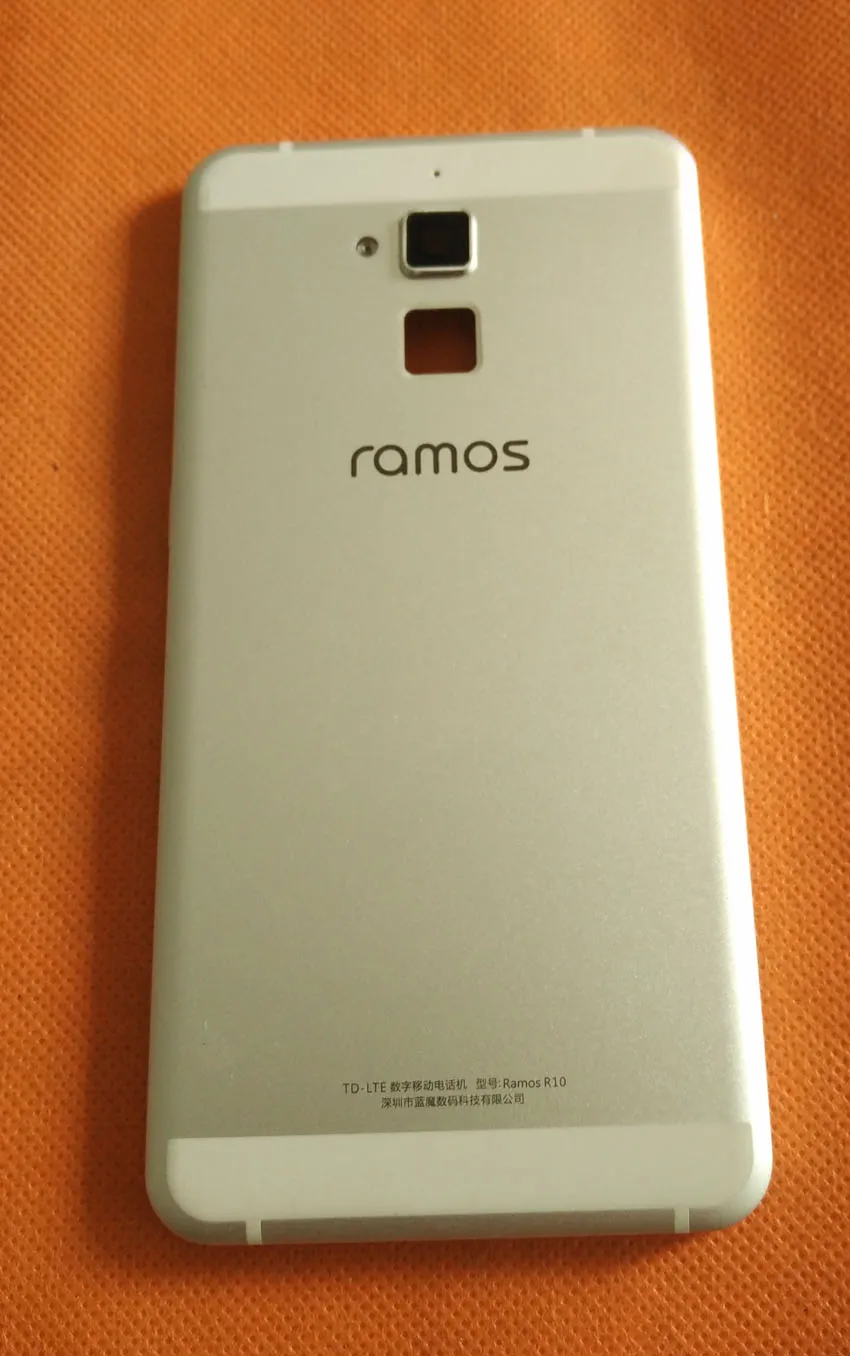 

Used Original Back Battery case cover+camera glass lens for Ramos R10 Free shipping