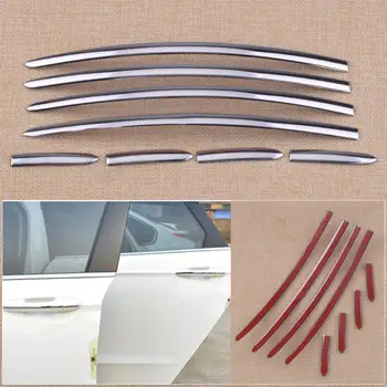 

CITALL Stainless Steel Chrome Car Door Handle Stripes Cover Trim Fit for Ford Fusion Mondeo 1.5T 2013 2014 2015 2016