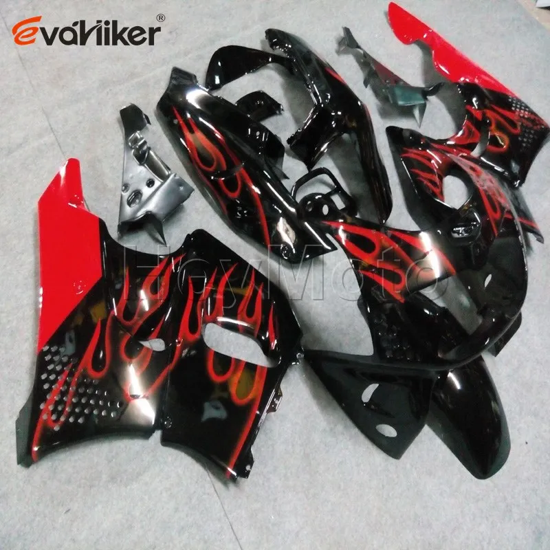 Капот мотоцикла на заказ для CBR900RR 1994-1997 CBR893RR 94 95 96 97 ABS Пластиковый обтекатель мотоцикла заказ+ фиолетовое пламя - Цвет: I