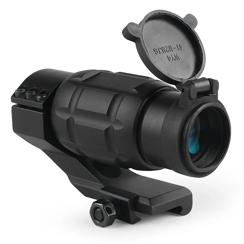 Tactical 3x25MM Magnifier Riflescope Optics Rifle Scope fit 20MM Rail w Protect Cover for Airsoft Hunting (7)