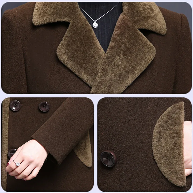 Рисунок 5 - М-5XL Женщины Смеси шерсти Пальто