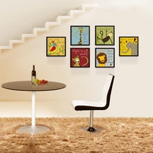 Прекрасный мультфильм Amazon леса гостиная декоративная картина спальня детская комната висит картина Fun