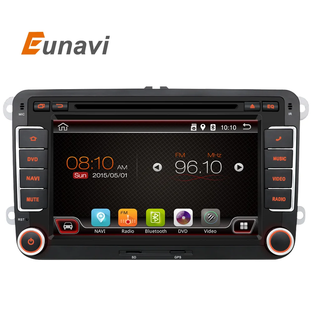 2 Din Android 6.0 VW Car Audio DVD Player GPS For GOLF 6 Polo Bora JETTA B6 PASSAT Tiguan SKODA OCTAVIA 3G OBD