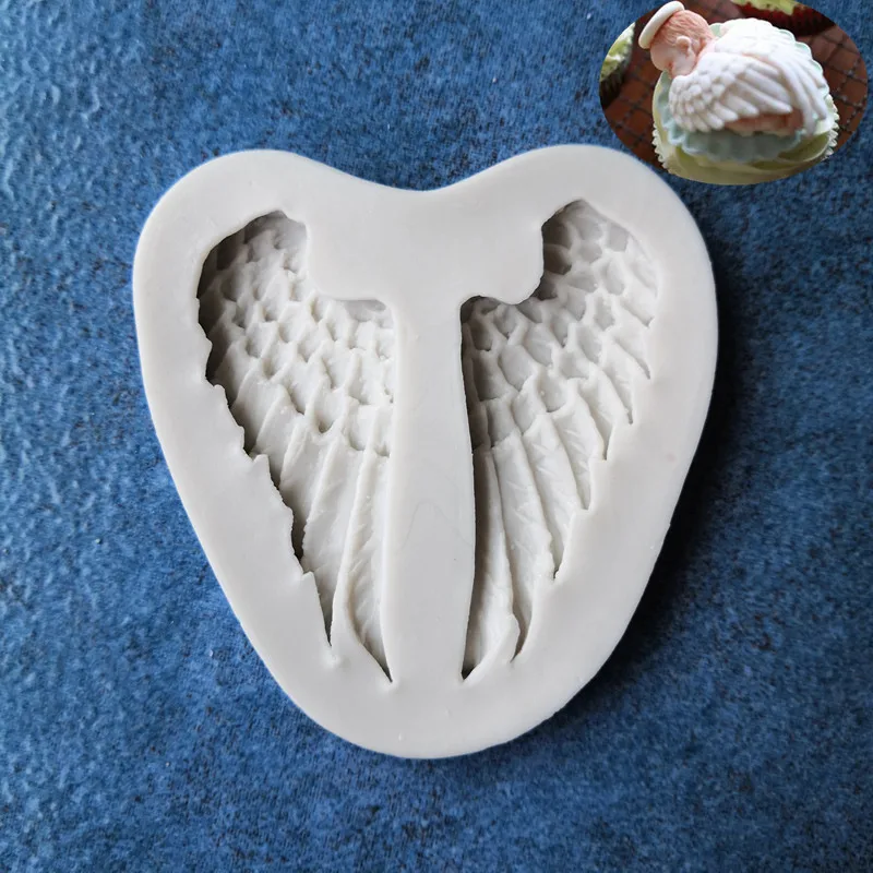 Angel Wing Cake Baking Silicone Tool Handmade Soap Diy Supplies Liquid Mold A021 | Дом и сад