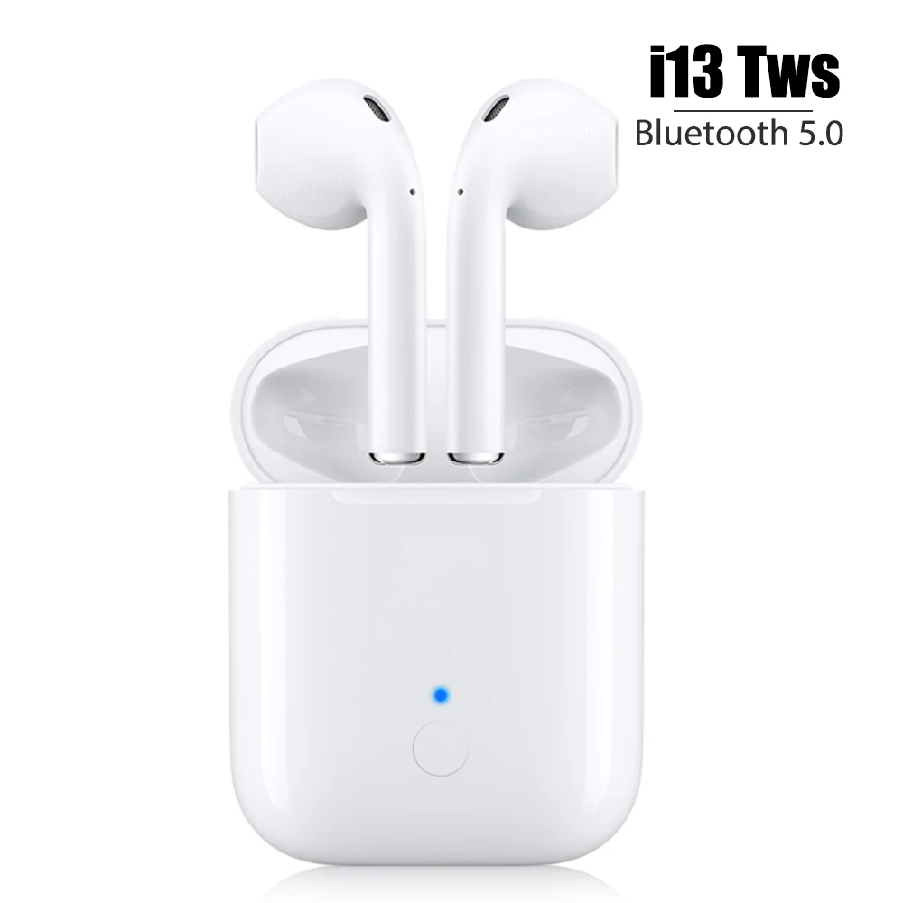 

New i13 tws i13tws for Bluetooth 5.0 Earphone Earbuds Wireless not i10 i11 i12 earpods for iphone 6 7 8 samsung android X XS Max