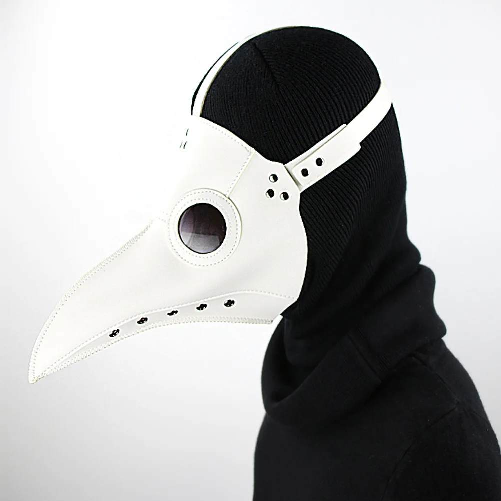 

Halloween Horror Party Mask Steampunk Plague Doctor Masks Masquerade PU Leather Halloween Ball Cosplay Props Birds Beak Masks