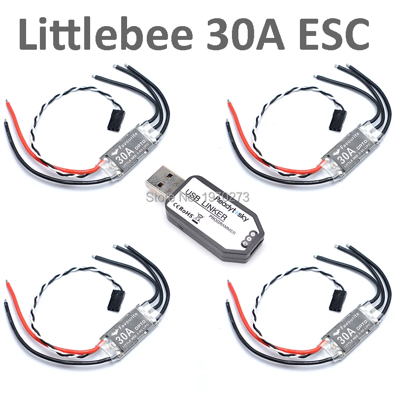 

Original Favourite Littlebee 30A 2~6S OPTO ESC Brushless Speed Controller + Mini USB Linker Programmer For FPV Racing Drone