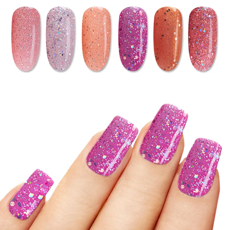 

7.3 ml Color Gel Series Professional Brilliant Colors Glitter UV Gel Nails Gel Polish Manicure Nails Art Tools Gel Easy Soak Off