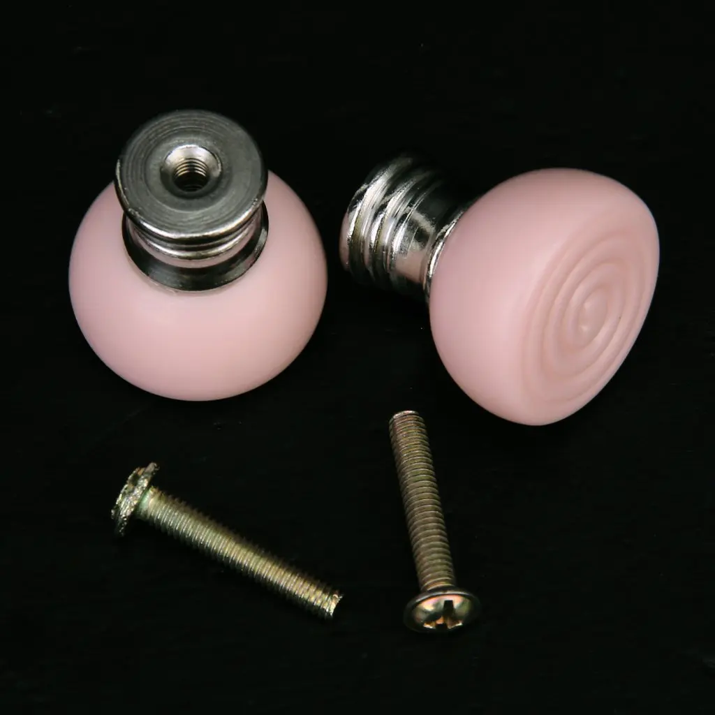 

HOT SALE 2Pcs Cute Lollipop Lolly Drawer Pull Knob Cabinet Door Handles---Pink